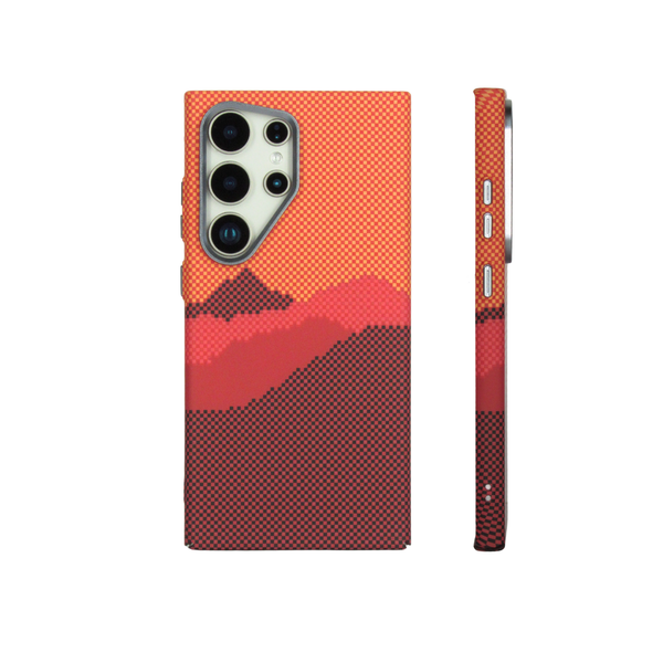 CaseBase S25/S24 Ultra Hard Case – Mountain Aramid-Style Texture | MagSafe Compatible