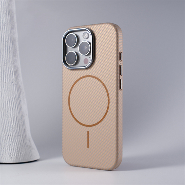 Carbon Fiber Textured Frosted Magsafe Case For iPhone